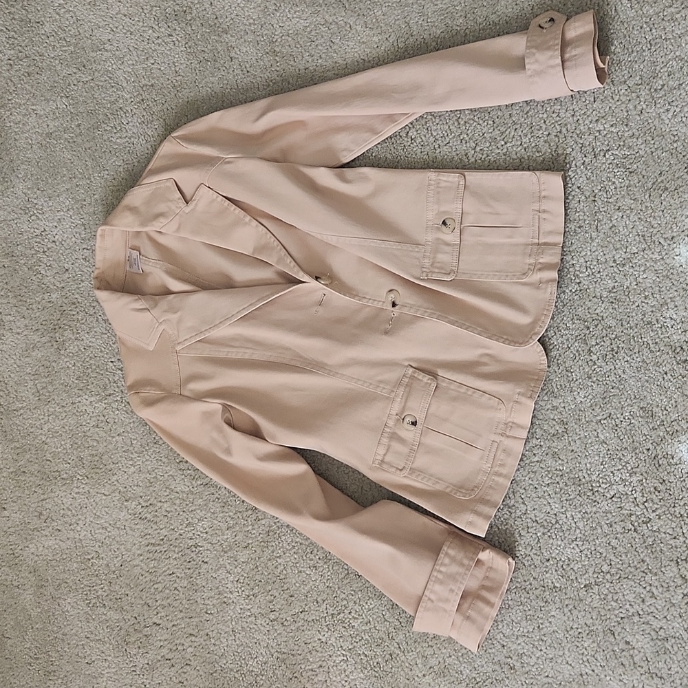 Ladies Twill Tan Blazer/ Jacket, Size M